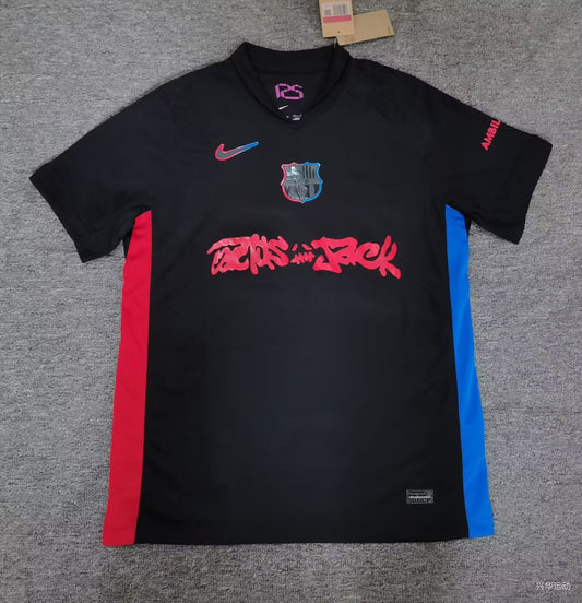 FC Barcelona X Travis Scott Cactus Jack logo limited edition jersey Replica