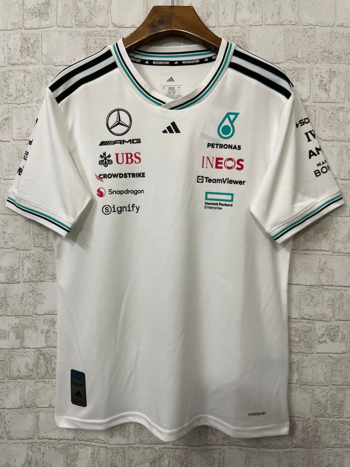 Mercedes - AMG Petronas Formula One team driver jersey White Replica