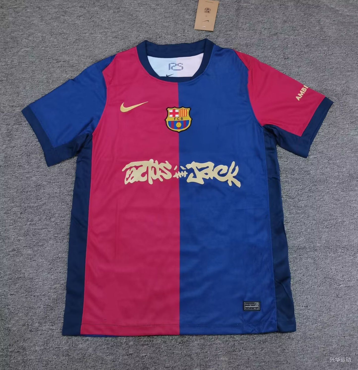 FC Barcelona X Travis Scott Cactus Jack logo limited edition jersey Replica